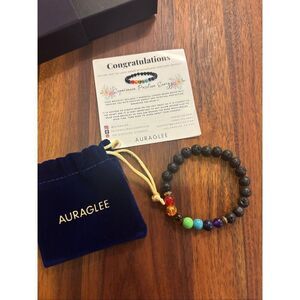 Auraglee Rainbow Chakra Oil Infusion Beaded Bracelet